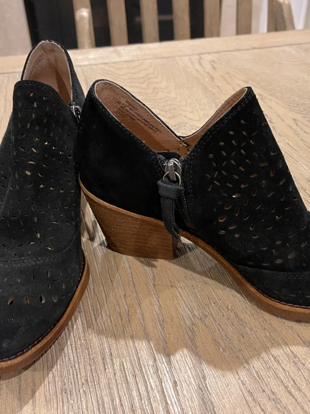 sofft ankle boots genuine suede black women s 7.5